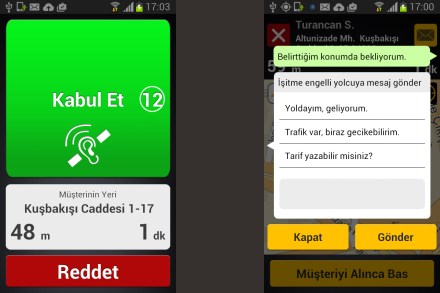 İşitme Engelliye Kolay Taksi Uygulaması