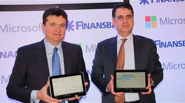 Finansbank, Microsoft İşbirliğiyle Şubeyi Sahaya Taşıyor