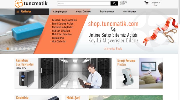 Tunçmatik e-Ticaret Sitesi Açtı