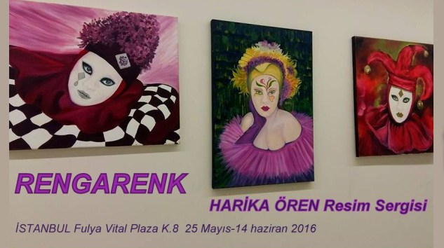 Harika Ören “Rengarenk” İsimli Kişisel Sergisini Açtı