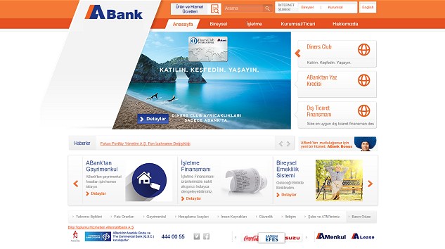 ABank İnternet Şubesi Yenilendi