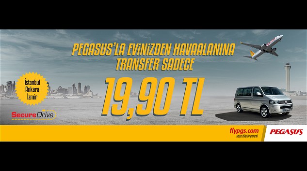 Pegasus, 3 Büyük Şehirde Geliş ve Gidiş Yönlerinde Transfer Hizmeti Sunuyor